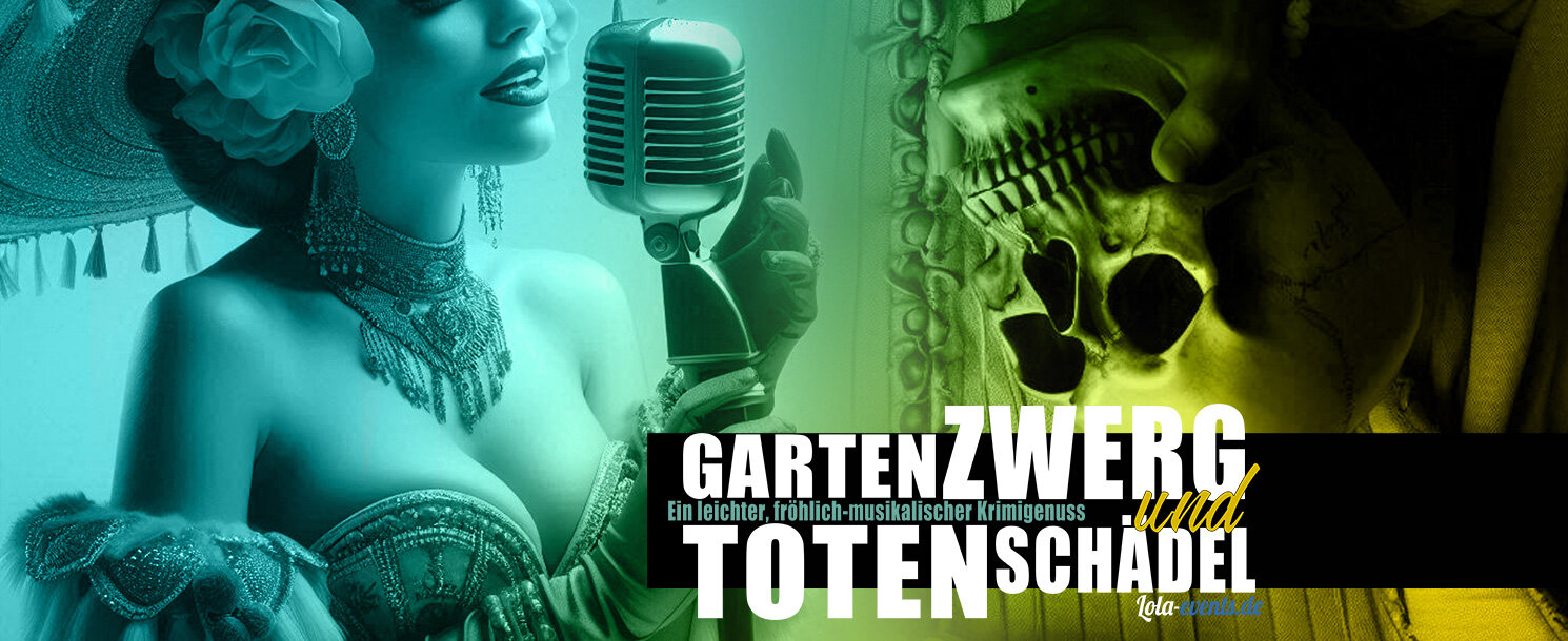 Gartenzwerg und Totenschädel